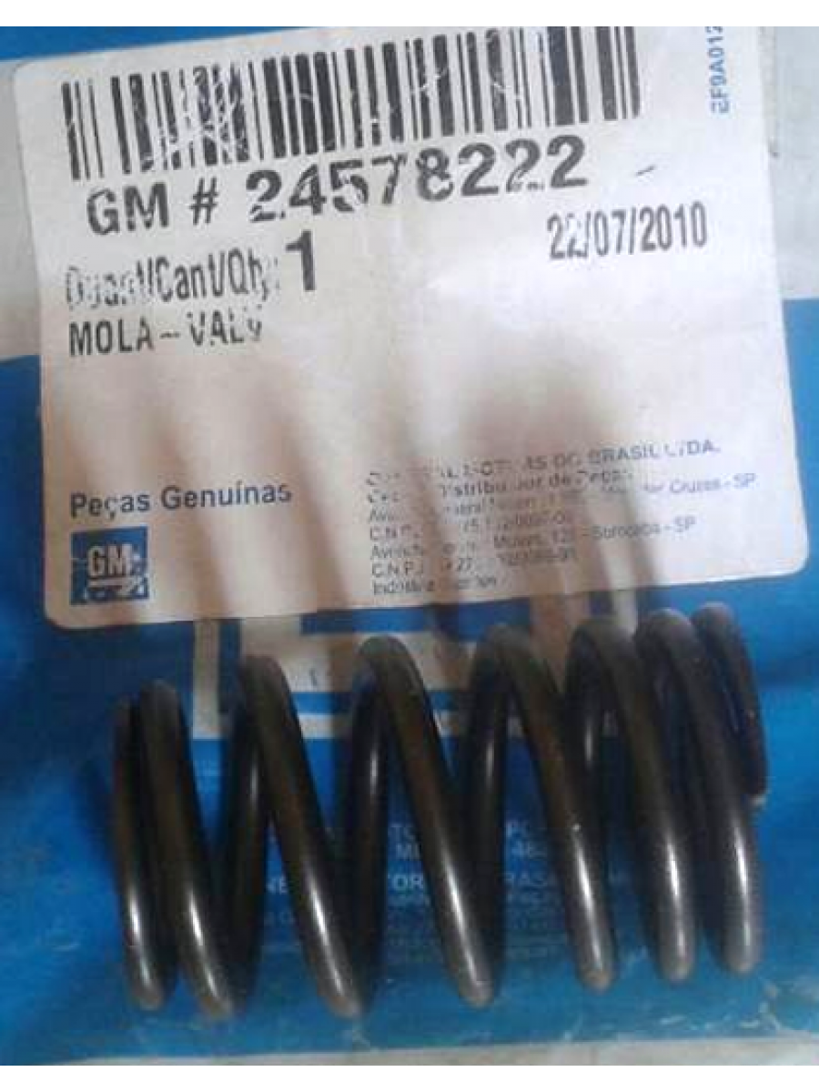 MOLA DAS VALVULAS CABEÇOTE MOTOR GM TRACKER DIESEL